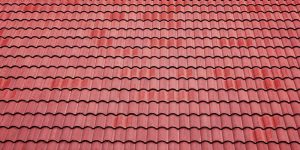 roof with clay shingles